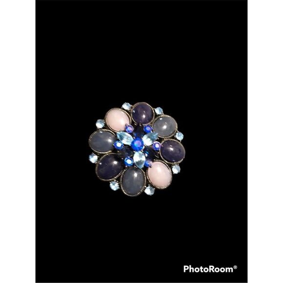 Blue Stones Broach   - Picture 1 of 5